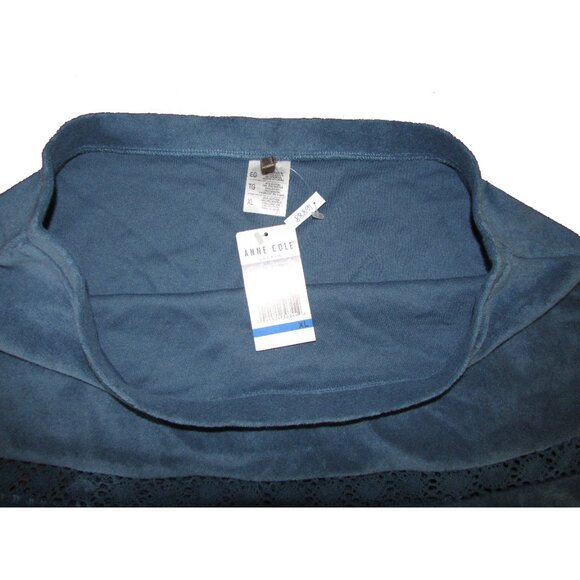 Anne Cole Blue Terry Coverup Skirt - XL - NEW - Picture 6 of 7